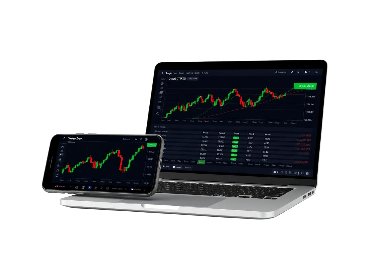 GTCFX trading platform on laptop and mobile